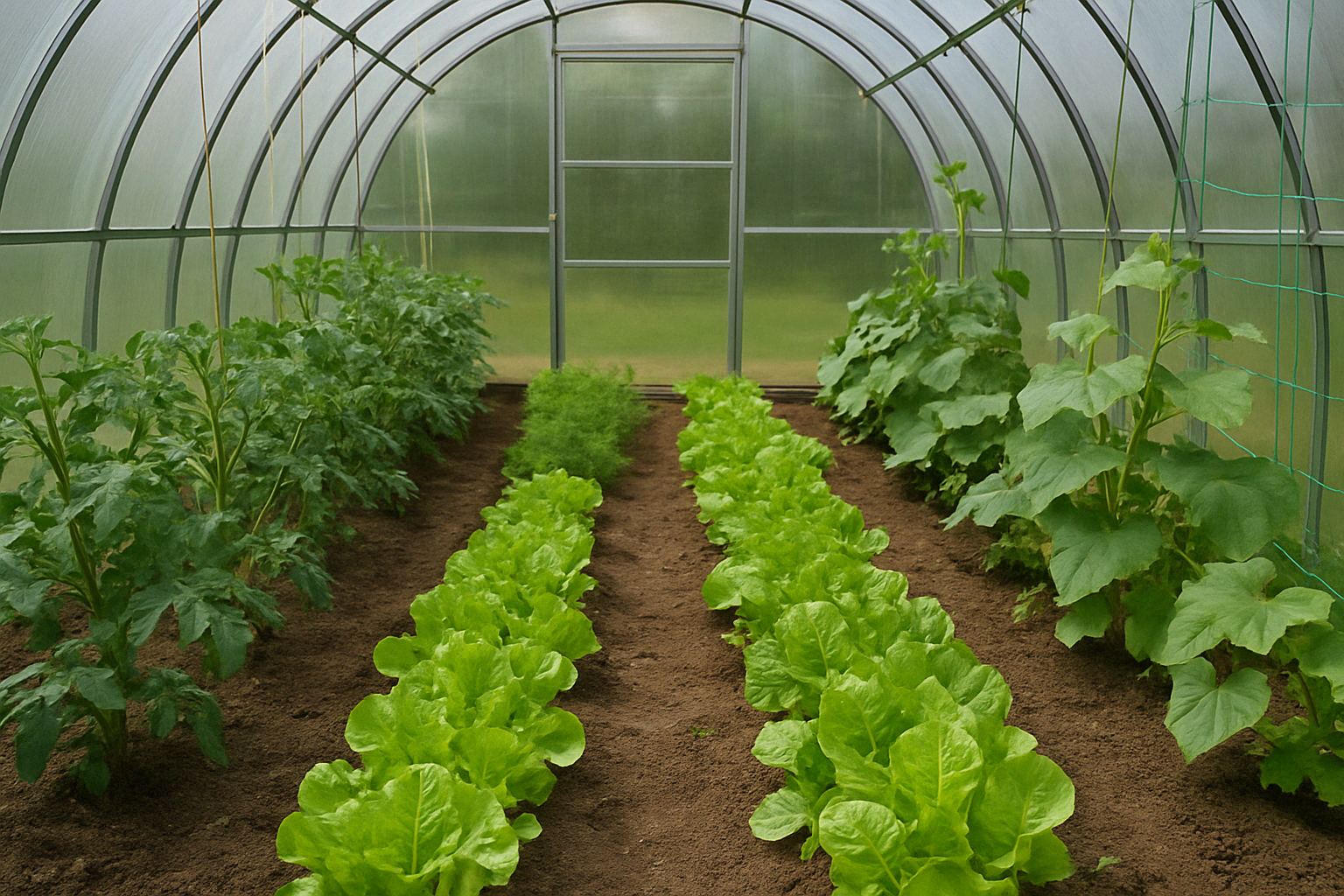 Potager en serre