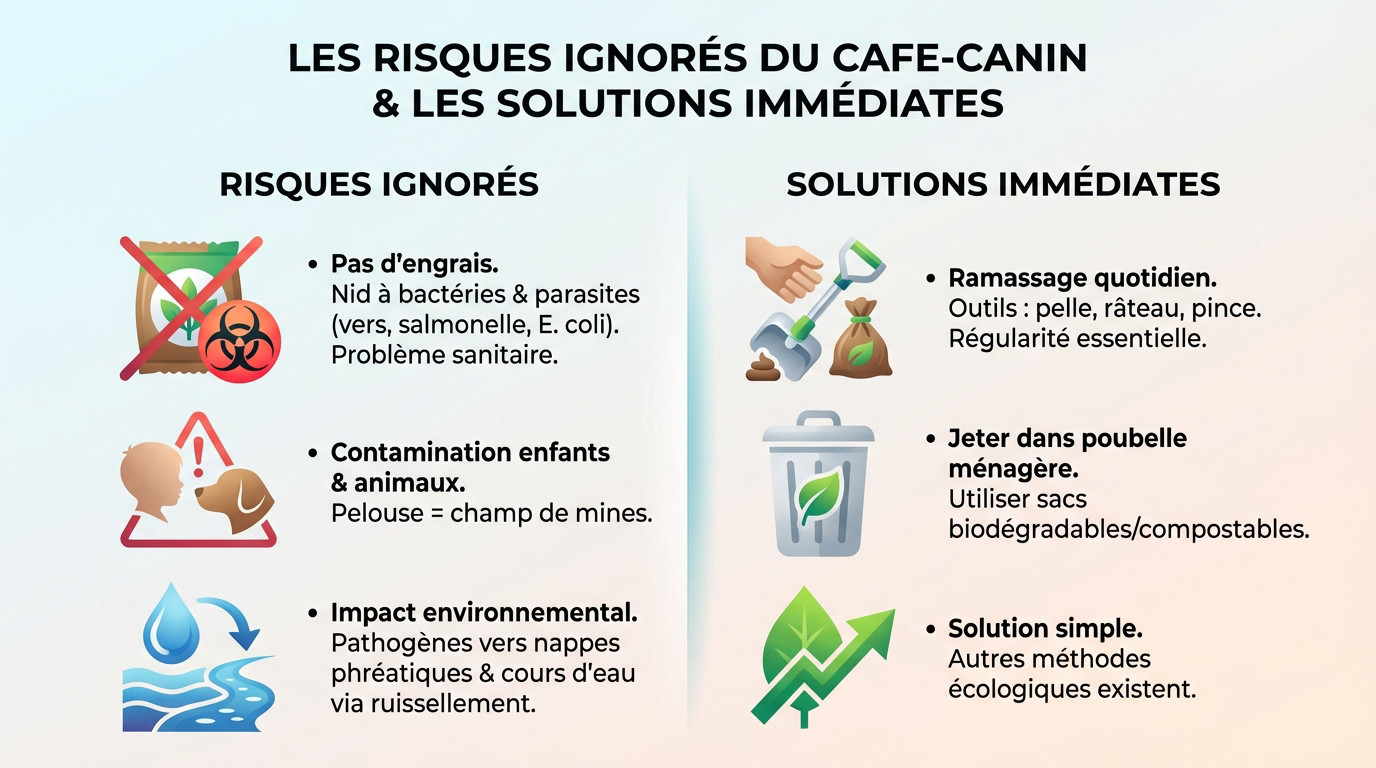 Risques sanitaires et environnementaux des déjections canines dans le jardin