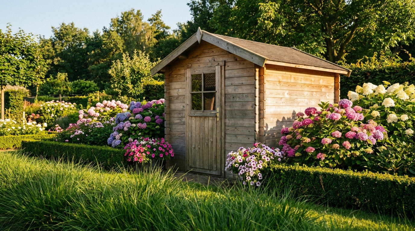 abri de jardin de moins de 5 m² sans autorisation en jardin