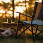 Chaise de camping lidl résistante 110 kg sur l’herbe