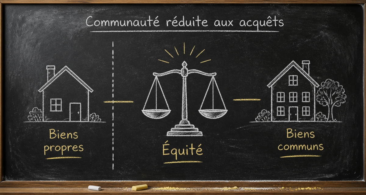 schéma communauté réduite aux acquêts