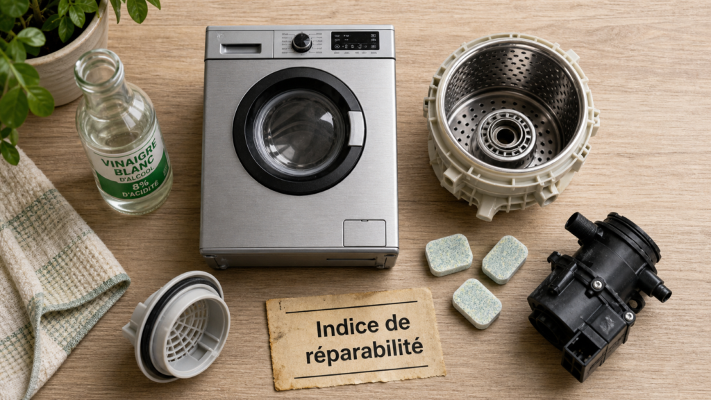 Durée de vie machine à laver : 2 500 cycles, 4 réflexes anti-panne