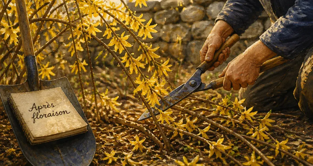 Quand tailler forsythia : taille après floraison, fleurs jaunes au printemps