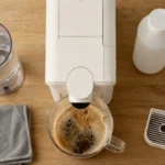 Comment détartrer une Nespresso : méthode avec détartrant, rinçage et récipient sous la sortie