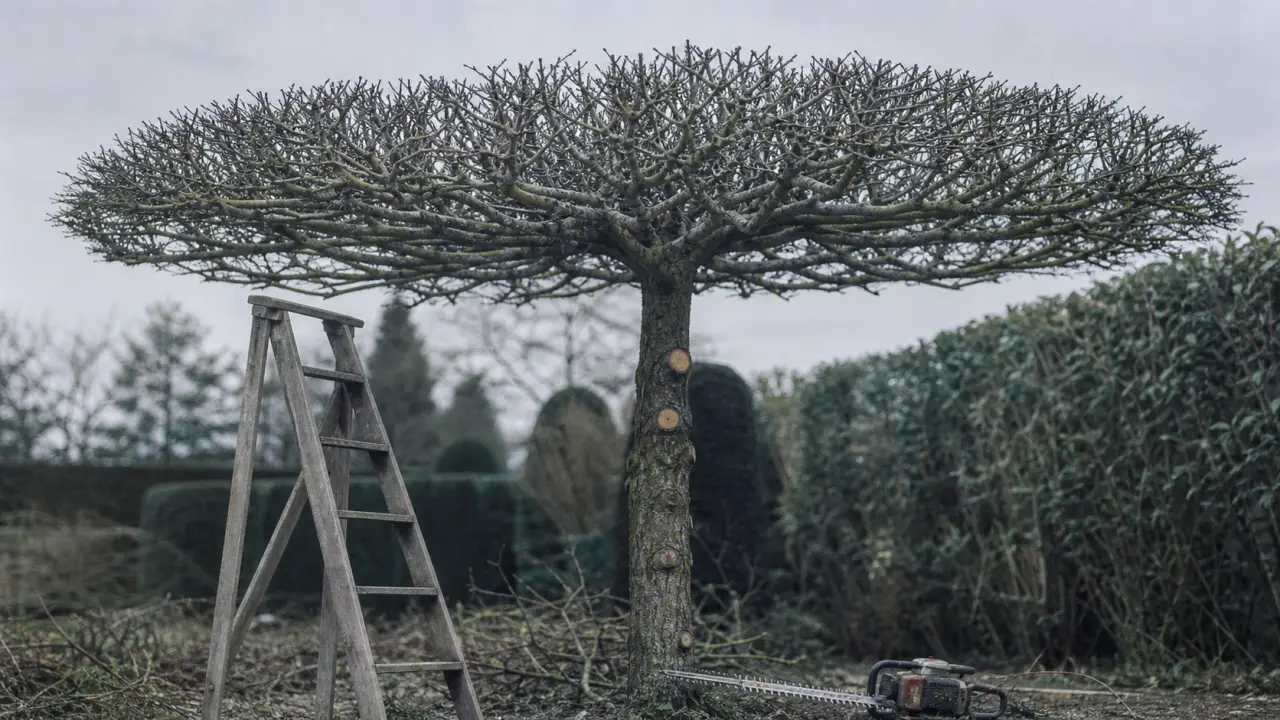 Tailler un tilleul en parasol : branches horizontales à 2,50 m