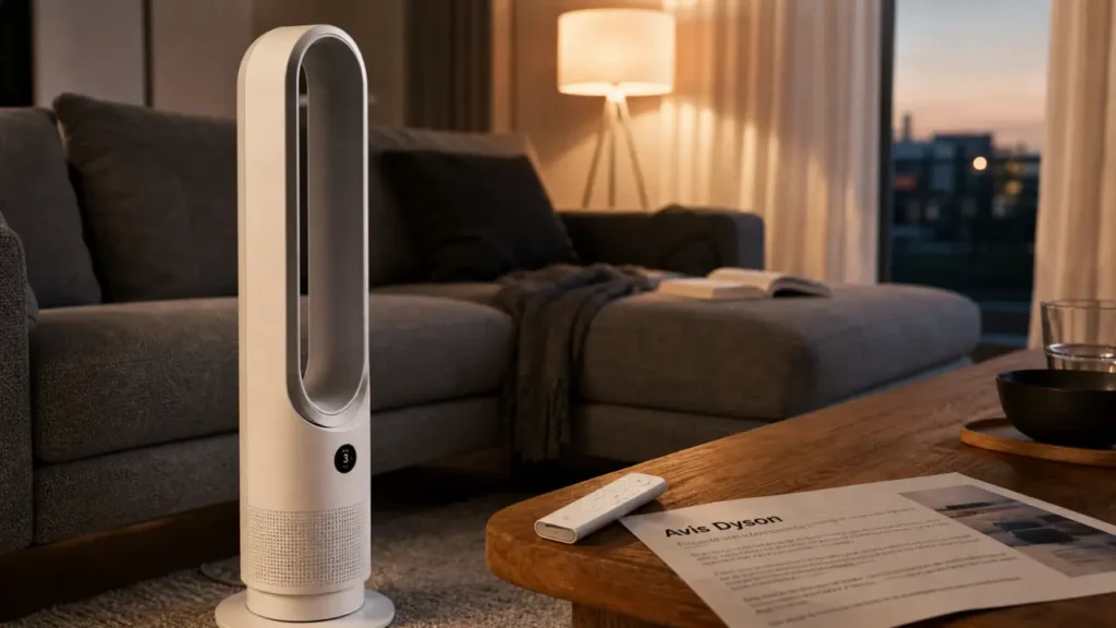 Avis ventilateur Dyson : 500 l/s, 10 vitesses, 299 €