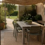 Idée terrasse extérieure : terrasse jardin de plain-pied