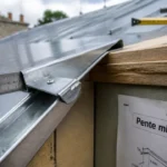Pente toiture zinc : 5 % de pente avec joint debout et fixations