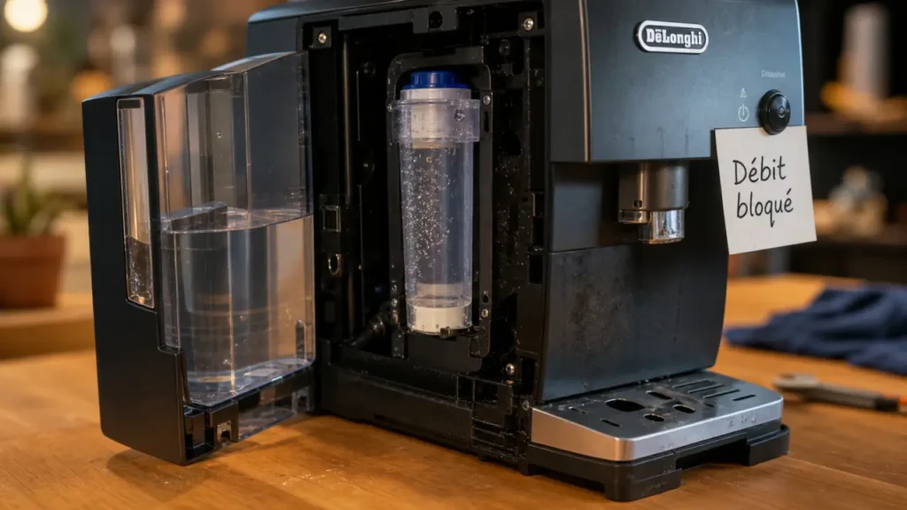 Problème machine à café Delonghi : le café ne coule plus