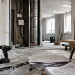 Rénovation interieur et budget au m² en cours de travaux, niveaux et devis