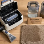 Shampouineuse prix 99 150 250 € sur moquette humide et réservoirs