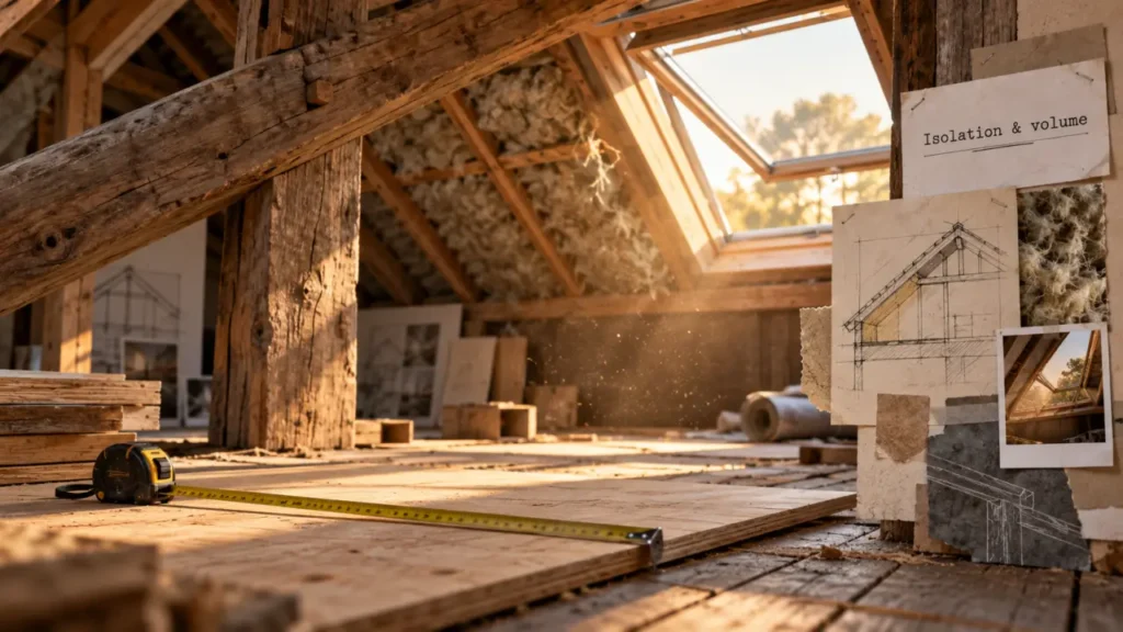 Aménagement grenier : vérification plancher, charpente et hauteur