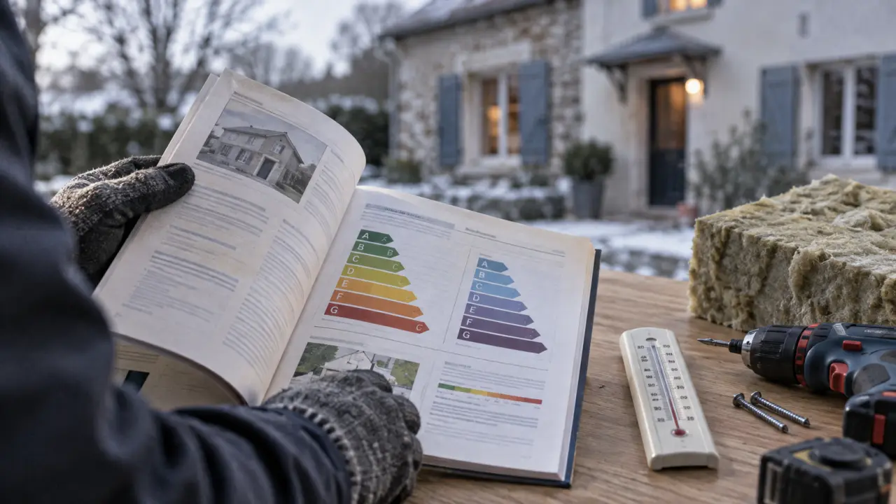 Classe energetique maison : DPE D vers C
