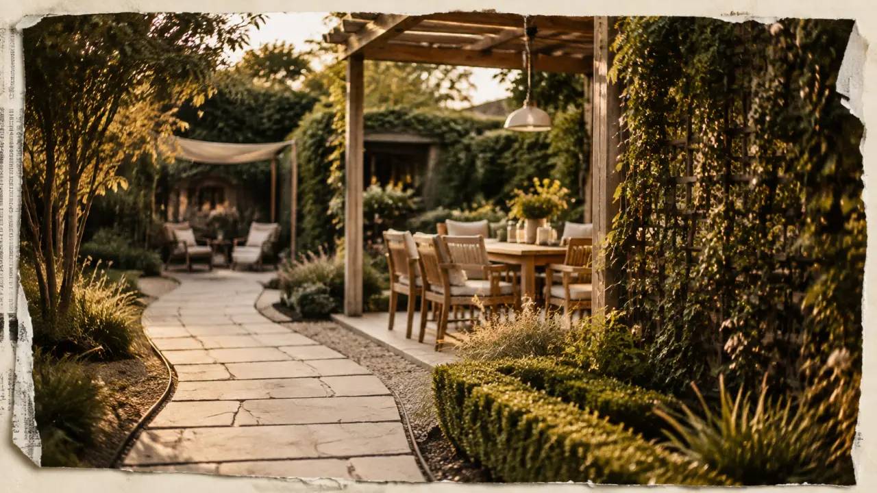 Extérieur aménagement jardin : zones repas, intimité et matériaux