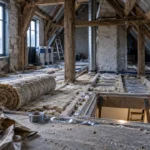 Isolation combles : isolant et pare-vapeur entre solives
