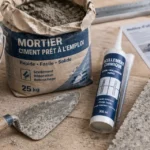 ciment pret a l emploi : truelle, mortier et rebouchage sur béton
