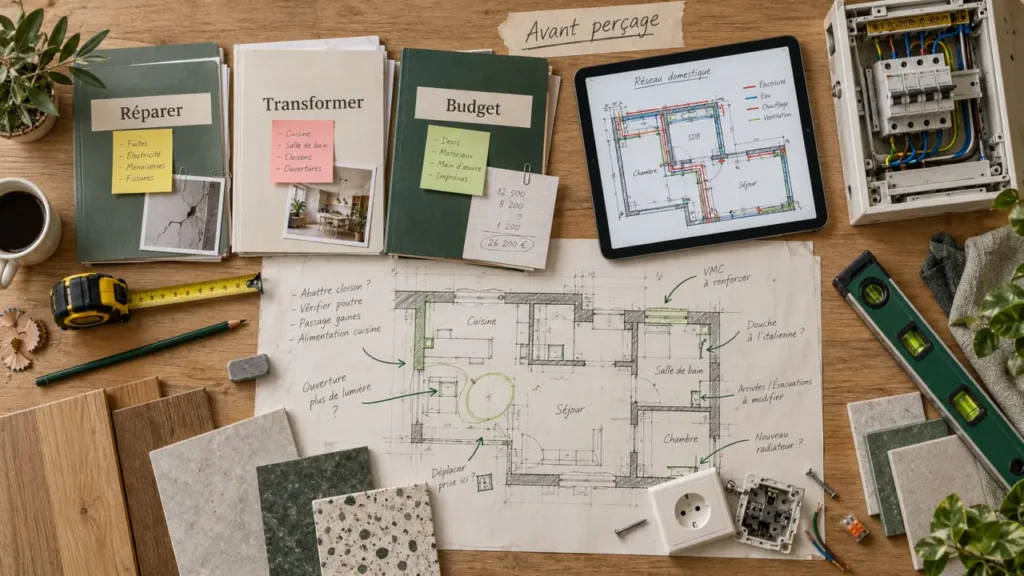 Rénovation appartement : vérifier avant d’abattre une cloison